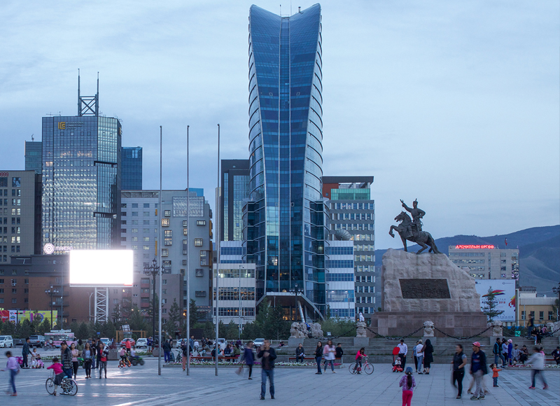 Mongolian capital city Ulaanbaatar
