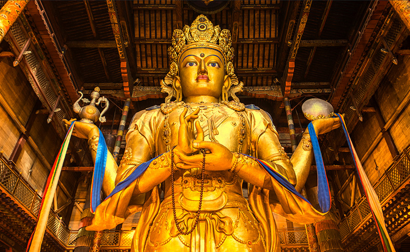 Gandan monastery visit in Ulaanbaatar 