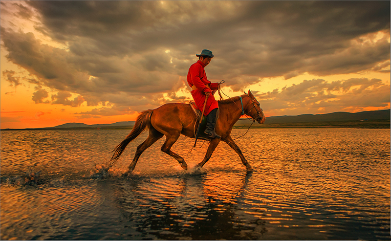 mongolian sunset photos