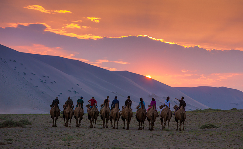 sunset photos mongolia